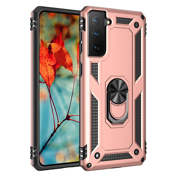 Coque hybride avec anneau pour Samsung Galaxy S21 FE Coque hybride avec anneau pour Samsung Galaxy S21 FE